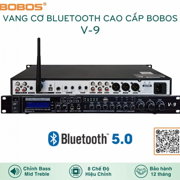 VANG CƠ BOBOS V-9 - Lọc âm tốt, Bluetooth, BH 12 tháng